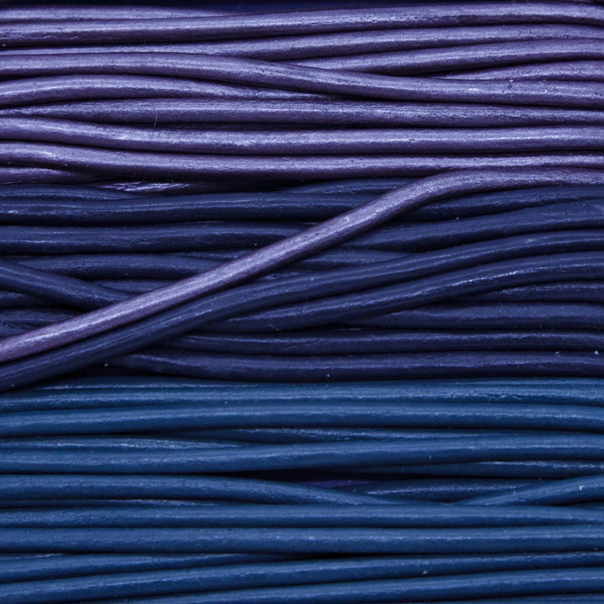 RLC00802-31: Round Lace Combo Purple/Navy/Teal 2mm 8yds