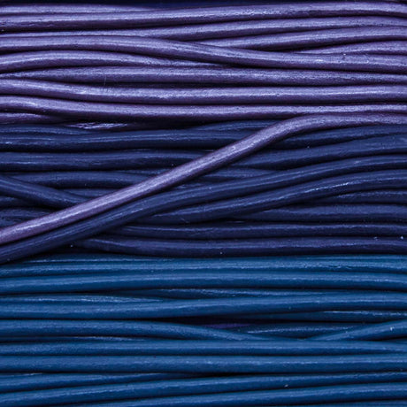 RLC00802-31: Round Lace Combo Purple/Navy/Teal 2mm 8yds