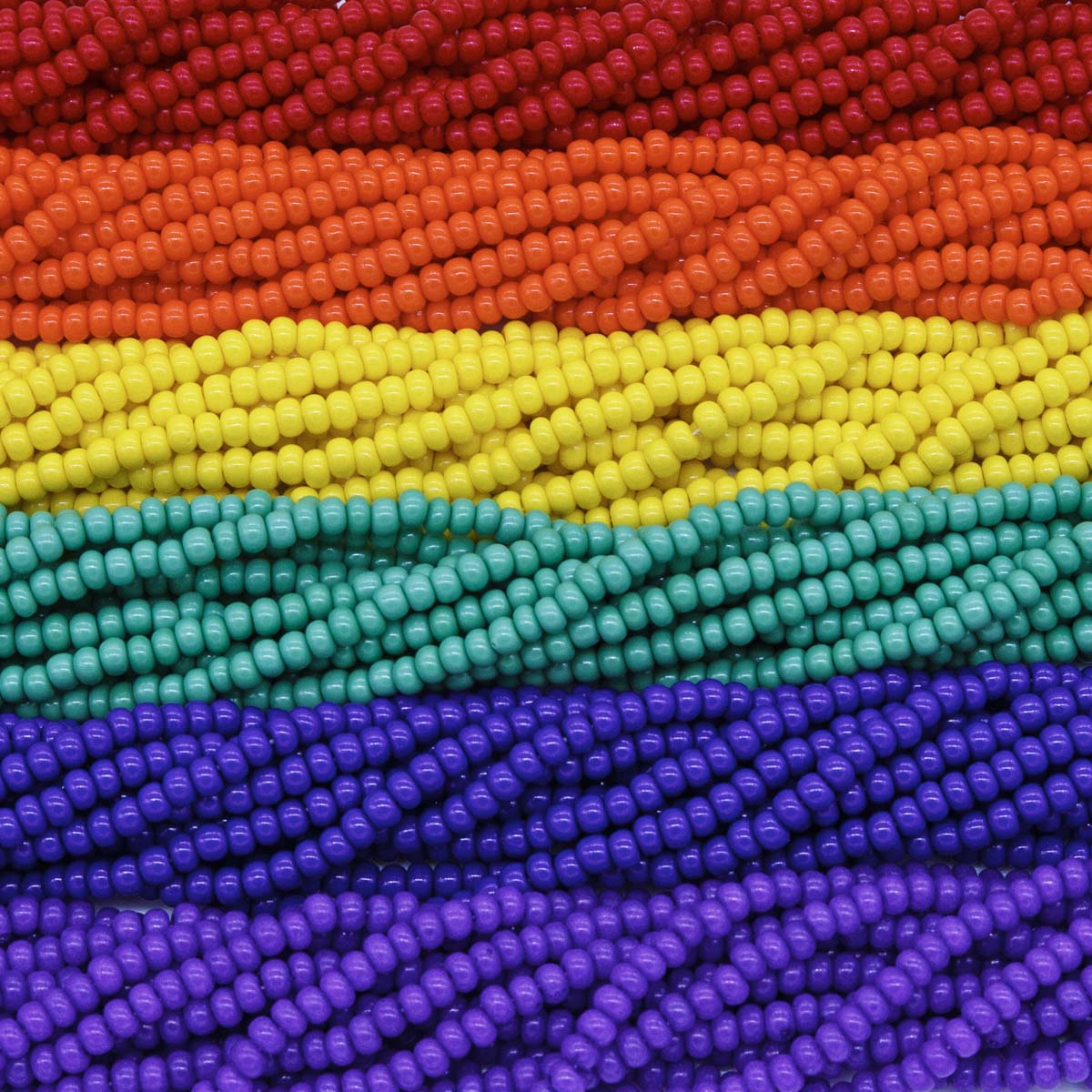 SB999-MX11: Czech Seed Bead Bundle Rainbow 6/0