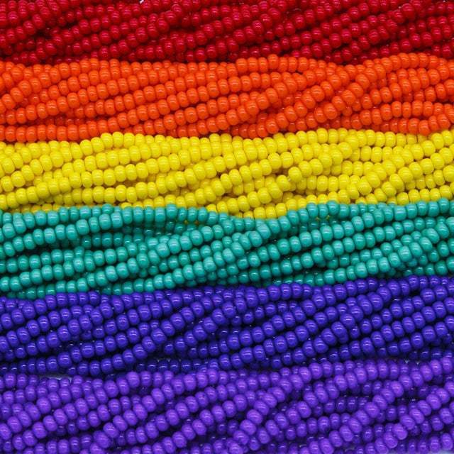 SB999-MX11: Czech Seed Bead Bundle Rainbow 6/0