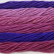 SB999-MX52: Czech Seed Bead Bundle Purple Permalux 11/0 6 colors