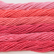 SB999-MX53: Czech Seed Bead Bundle Pink Permalux 11/0 6 colors