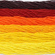 SB999-MX59: Czech Seed Bead Sunburst 10/0 6 colors