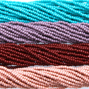 SB999-MX64: Czech Seed Bead True Cut Painted Mesa 11/0 4 colors