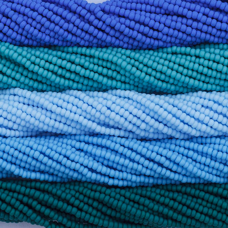 SB999-MX65: Czech Seed Bead Bundle Tide Pool 11/0 5 colors