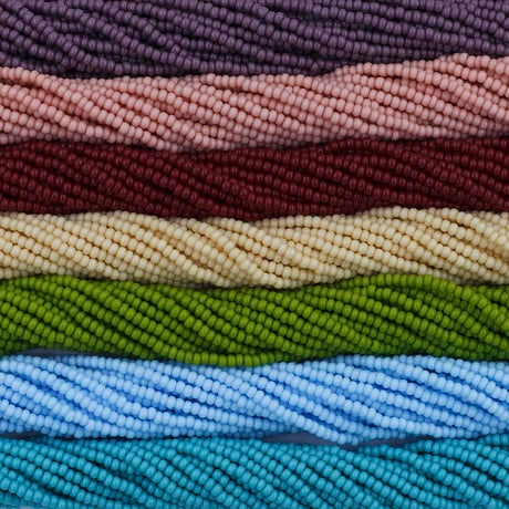 SB999-MX67: Czech Seed Bead Bundle Desert Bloom 11/0 7 colors