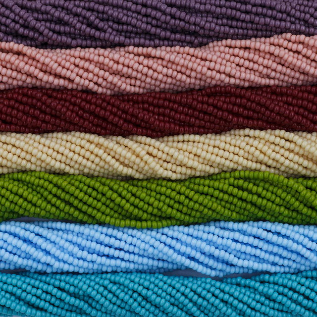 SB999-MX67: Czech Seed Bead Bundle Desert Bloom 11/0 7 colors