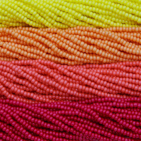 SB999-MX8: Seed Bead Bundle Tropical Sunset 11/0