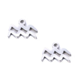 SNC10-SN11: Stainless Steel Zodiac Charm - Aquarius - 9.5mm - 2PPK