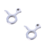 SNC10-SN2: Stainless Steel Zodiac Charm - Taurus - 9.5mm - 2PPK