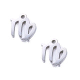 SNC10-SN6: Stainless Steel Zodiac Charm - Virgo - 9.5mm - 2PPK