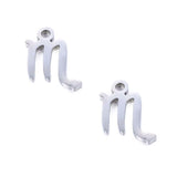 SNC10-SN8: Stainless Steel Zodiac Charm - Scorpio - 9.5mm - 2PPK