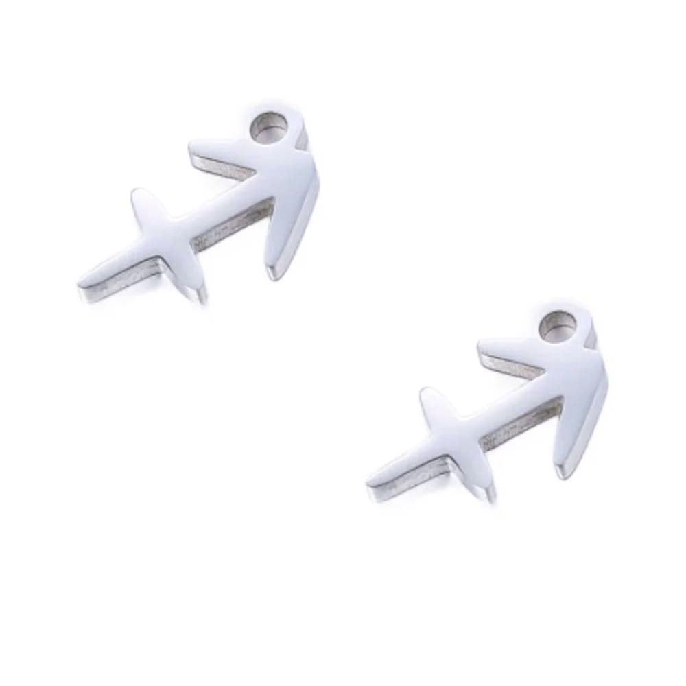 SNC10-SN9: Stainless Steel Zodiac Charm - Sagittarius - 9.5mm - 2PPK