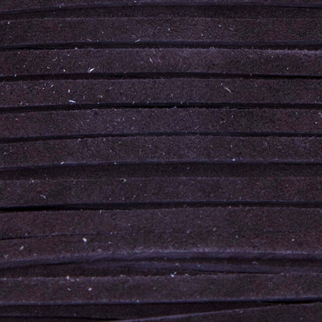 SOS08-2003: Suede Lace Card Chocolate 3mm 8yds