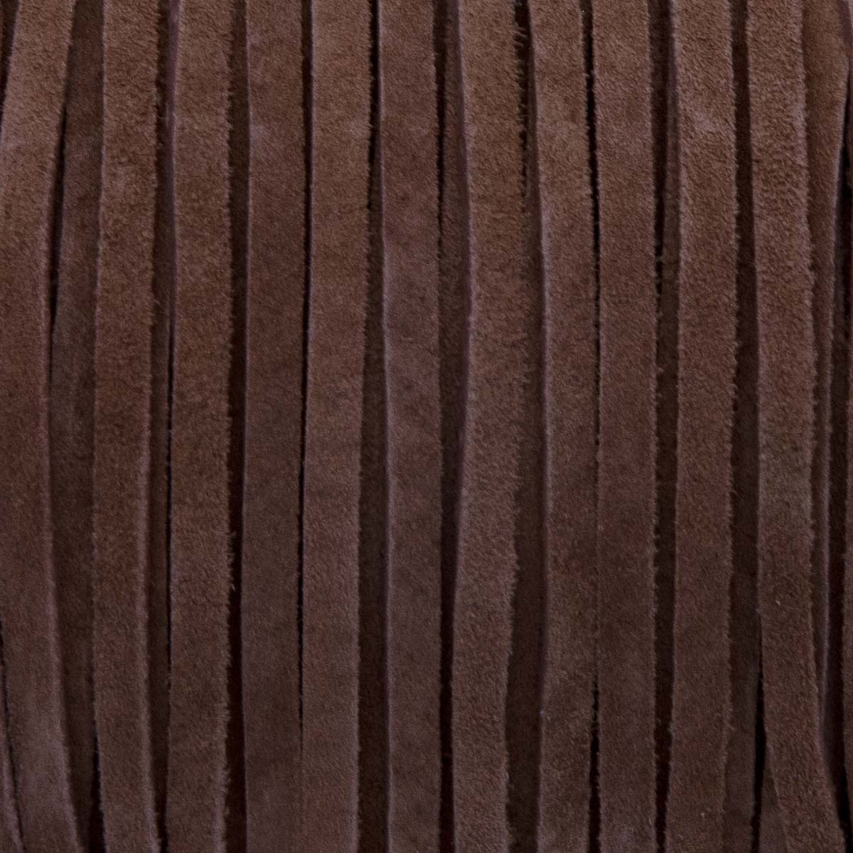 SOS25-2002: Suede Lace Card Medium Brown 3mm 25yds
