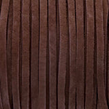 SOS25-2002: Suede Lace Card Medium Brown 3mm 25yds