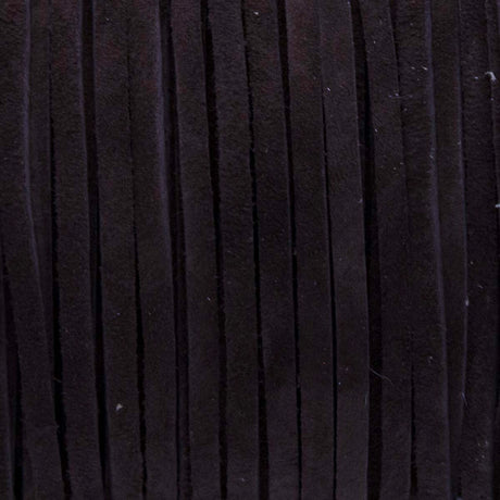 SOS25-2003: Suede Lace Card Chocolate 3mm 25yds