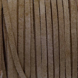 SOS25-2004: Suede Lace Card Toast 3mm 25yds