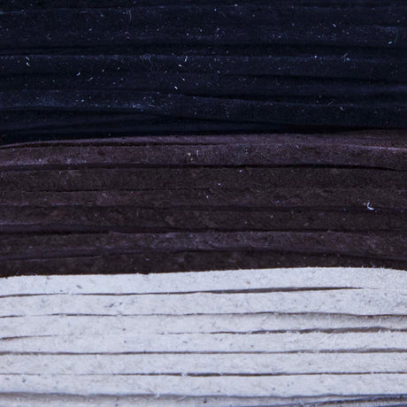 SPS08-2992: Suede Cord Combo 2.5mm Black/Cho/Beige 8ft each