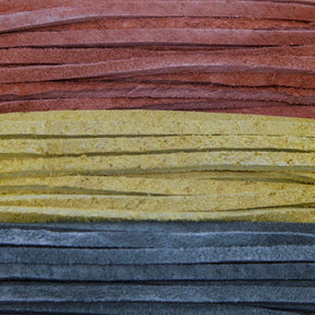 SPS08-2995:  Suede Cord Combo 2.5mm Olive/Rust/Gold 8ft each