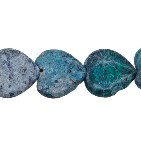 ST413-HT: 19mm Turquoise Hearts 15 Inch String
