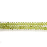 ST415-NECK2: Peridot 5-6mm Smooth Rondelle Necklace