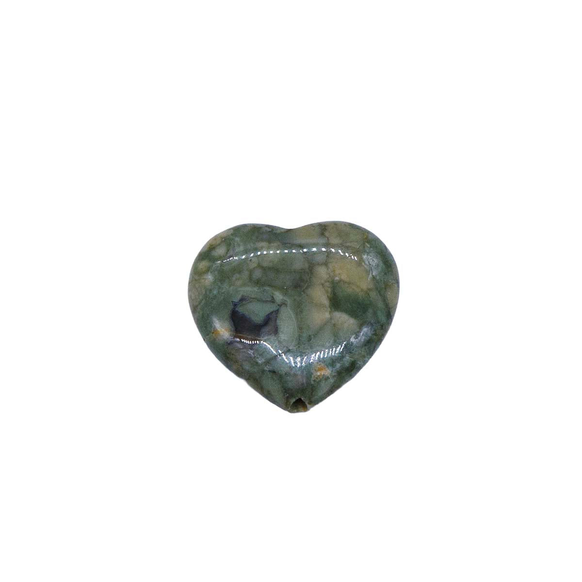 ST448-HT: Unakite Heart 16-18mm 1PC