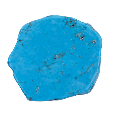 ST699-SL: Blue Turquoise Magnesite Slab 50-55x5-7mm No Hole - One Piece