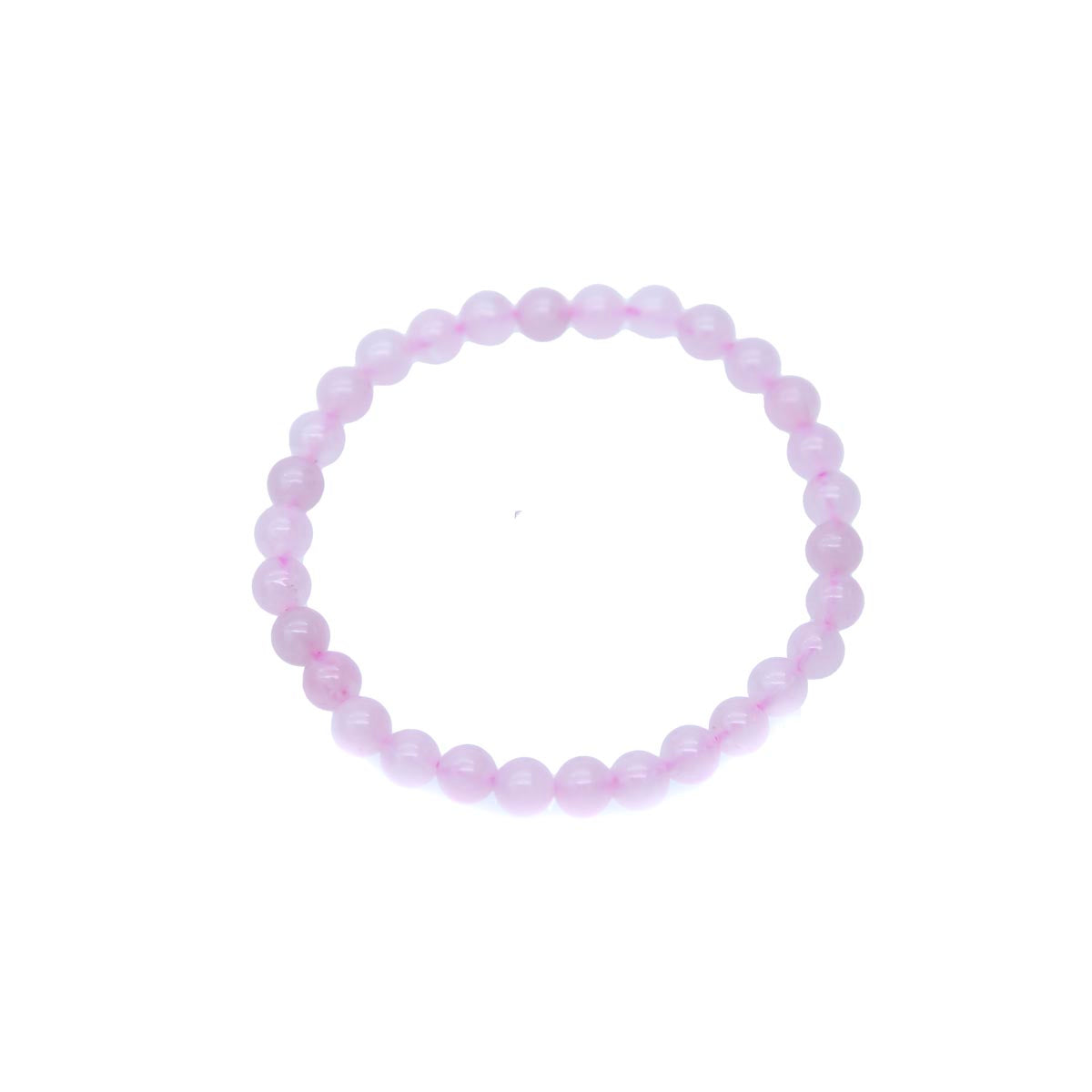 STB402-6: Stretch Bracelet Rose Quartz 6mm Round