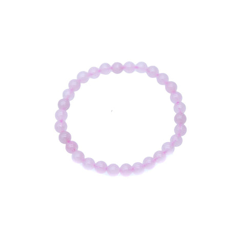 STB402-6: Stretch Bracelet Rose Quartz 6mm Round