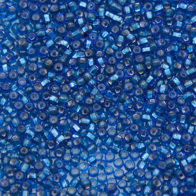 SV100-101: Vintage Venetian Seed Bead Silverlined Blue 10/0 - 250 Grams