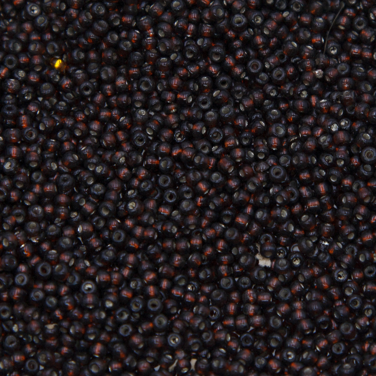 SV100-106: Vintage Venetian Seed Bead Silverlined Brown 11/0 - 250 Grams