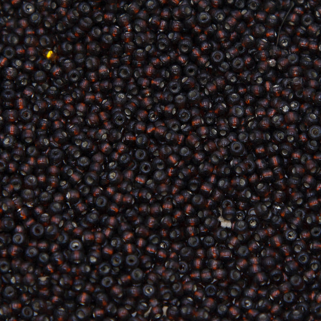 SV100-106: Vintage Venetian Seed Bead Silverlined Brown 11/0 - 250 Grams