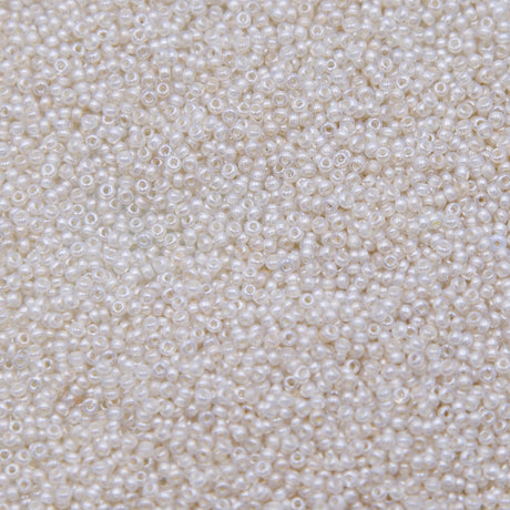 SV100-117: Vintage Venetian Seed Bead Transparent Tan Luster 13/0 - 250 Grams