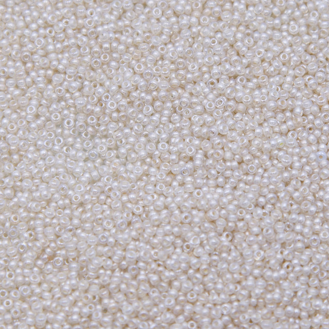 SV100-117: Vintage Venetian Seed Bead Transparent Tan Luster 13/0 - 250 Grams