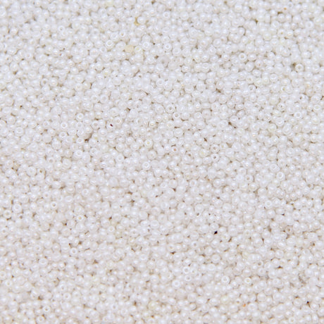 SV100-118: Vintage Venetian Seed Bead Opaque Pearl Luster 16/0 - 250 Grams