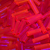 SV100-129: Vintage Venetian Tube Yellow/Orange Mix 4x14mm AVG - 250 Grams