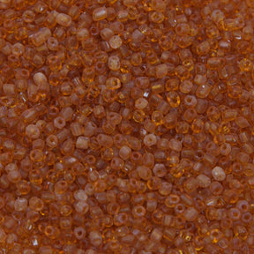 SV100-138: Vintage Venetian Seed Bead Trans Topaz Hex Cut 10/0 - 250 Grams