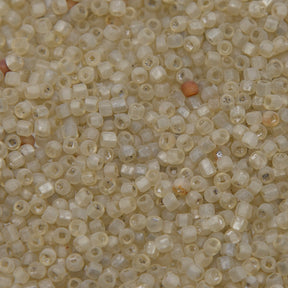 SV100-139: Vintage Venetian Seed Bead Greenish Crystal SQ Hole Frosted 10/0 - 250 Grams