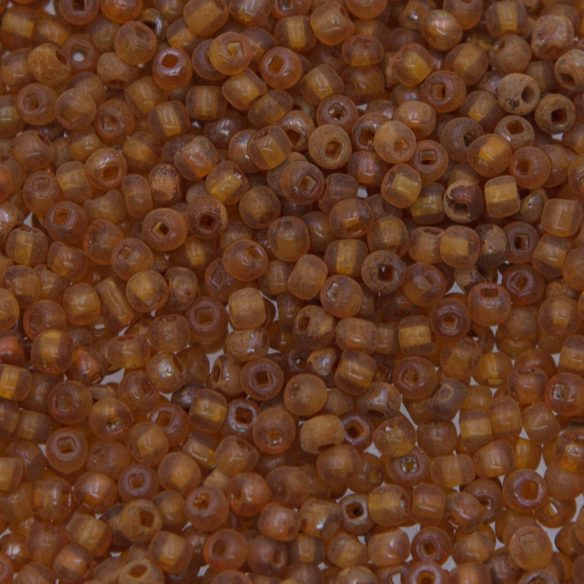 SV100-140: Vintage Venetian Seed Bead Transparent Topaz 8/0 - 250 Grams