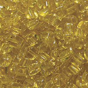 SV100-26: Vintage Venetian SQ Transparent Yellow 4mm 250 Grams