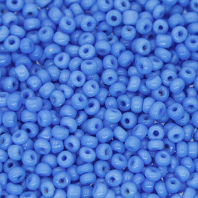 SV100-74: Vintage Venetian Seed Bead OP Light Blue 8/0 AVG - 250 Grams