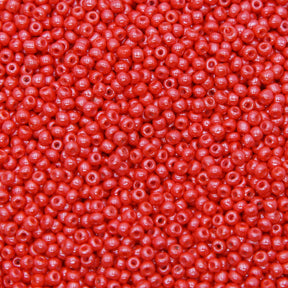 SV100-76: Vintage Venetian Seed Bead OP Luster Light Red 10/0 - 250 Grams