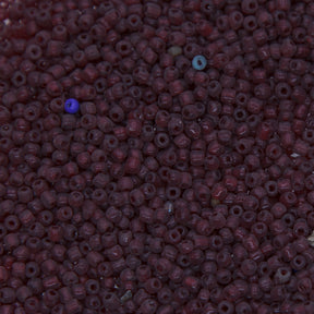 SV100-77: Vintage Venetian Seed Bead Transparent Dark Red 11/0 - 250 Grams