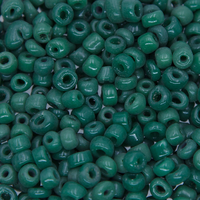 SV100-82: Vintage Venetian Seed Bead Forest Green 5/0 AVG - 250 Grams