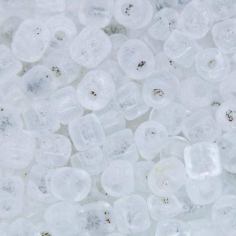 SV100-86: Vintage Venetian Crow Crystal 6mm AVG - 250 Grams