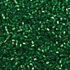 SV100-96: Vintage Venetian Seed Bead Silverlined Light Green 11/0 - 250 Grams