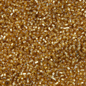 SV100-97: Vintage Venetian Seed Bead Silverlined Gold 11/0 - 250 Grams