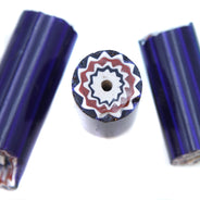 SV520-1: Antique Venetian 5–6 Layer Chevron Cane Segment - 1" Usable Length