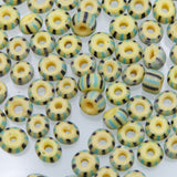 SV999-7: Greasy Yellow with Black and Turquoise Stripe 50 Gram Bag